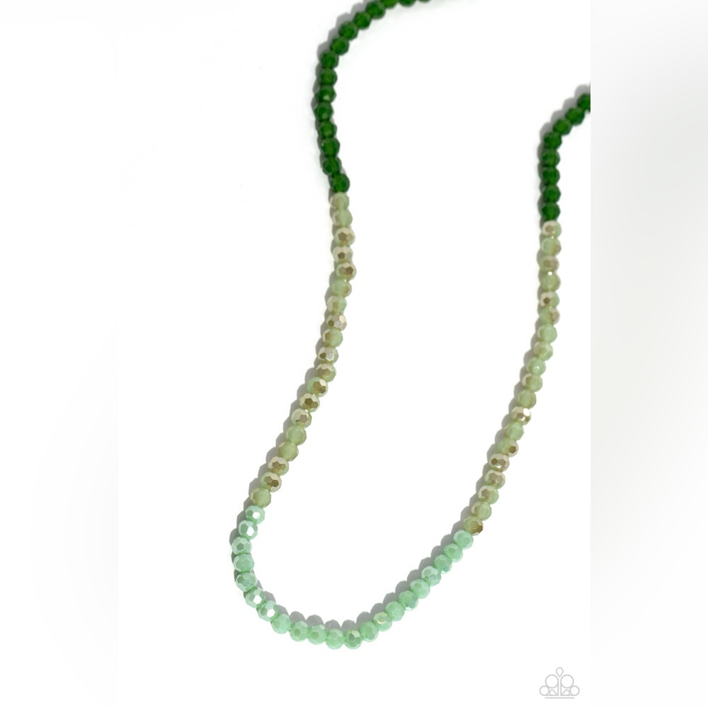 Backstage Beauty Green Necklace